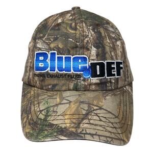Blue DEF Diesel Exhaust Fluid Strapback Baseball Cap Multicolor OS Camouflage